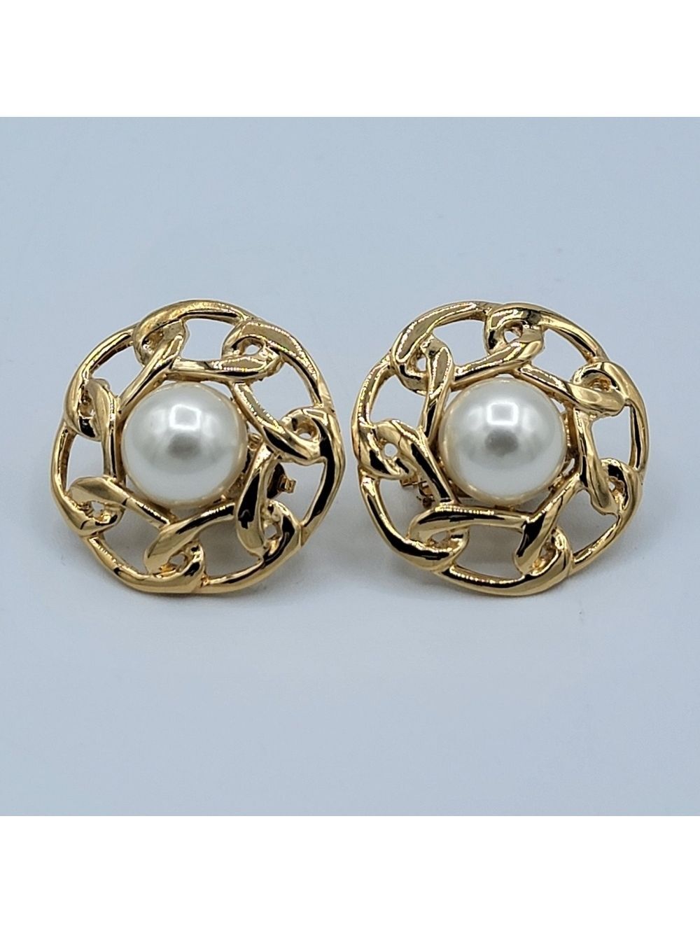 Butler Elegant Gold and Pearl Earrings #2709